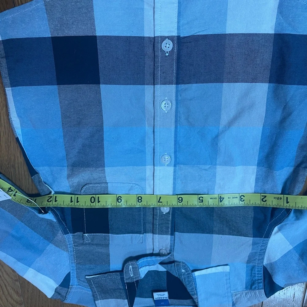 Old Navy Kids Plaid Shirt‎ - Light Blue and Dark Blue 4T NWT